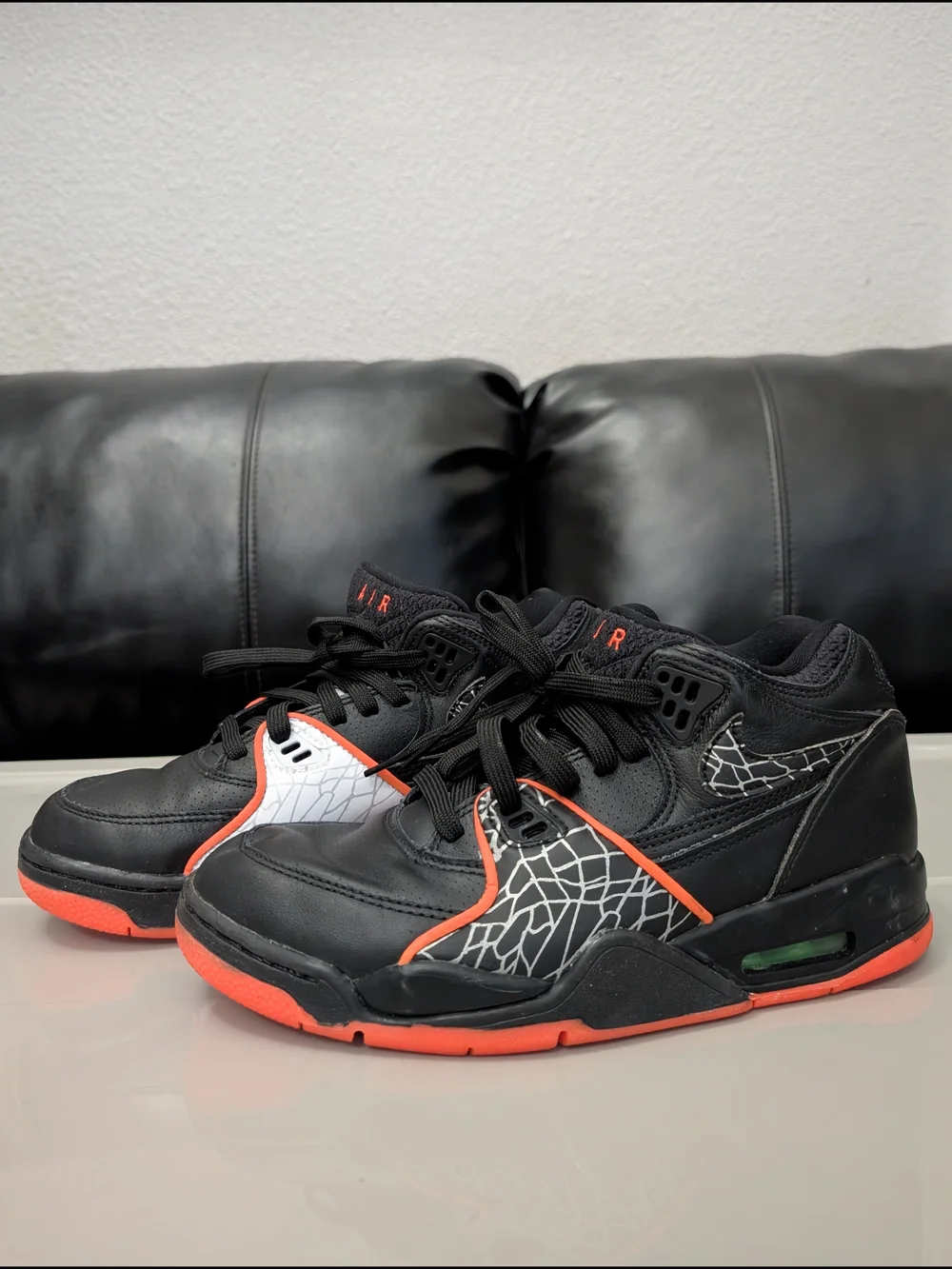 Nike Air Flight ’89 “All-Star” 2020, style CT8478-001, Black/Orange Blaze/Green